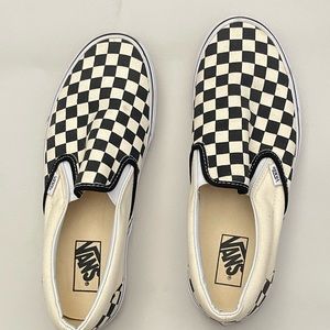 Vans checkerboard slip on size mens 10